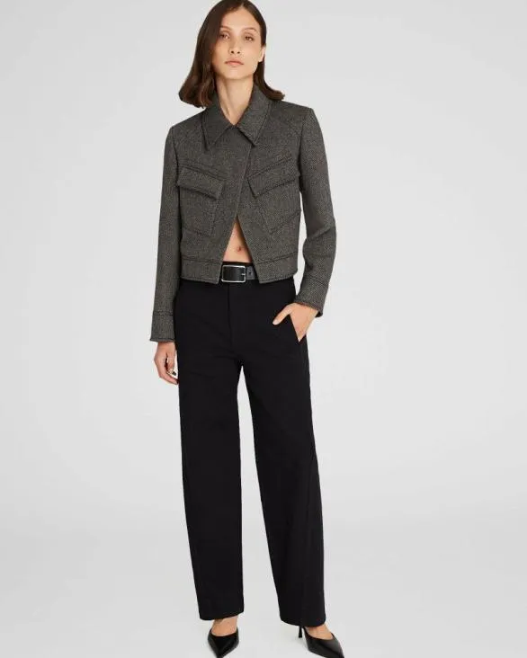 Club Monaco Pants Curved Seam Utility Pant Black 8211 Women