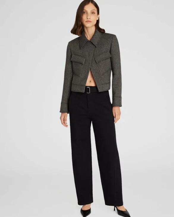 Club Monaco Pants Curved Seam Utility Pant Black 8211 Women