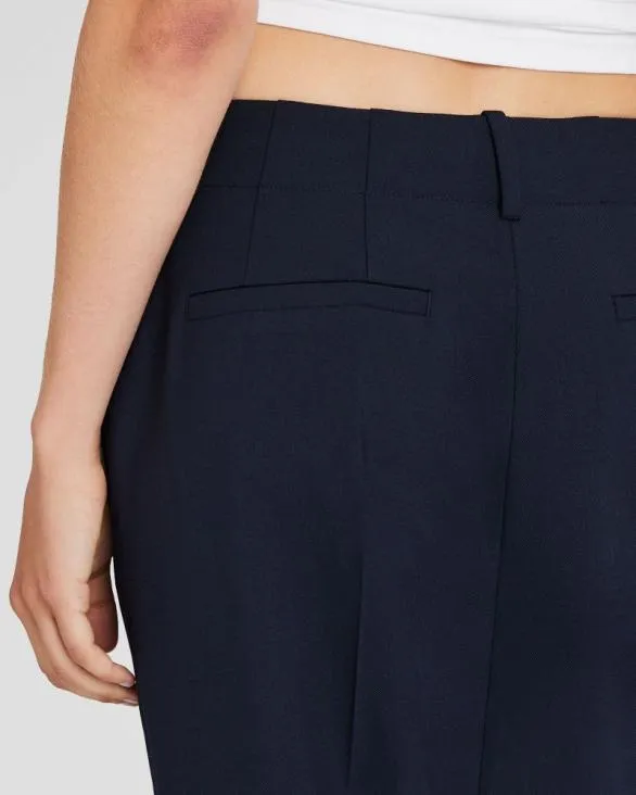 Club Monaco Pants Relaxed Flare Borrem Pant Navy 8211 Women