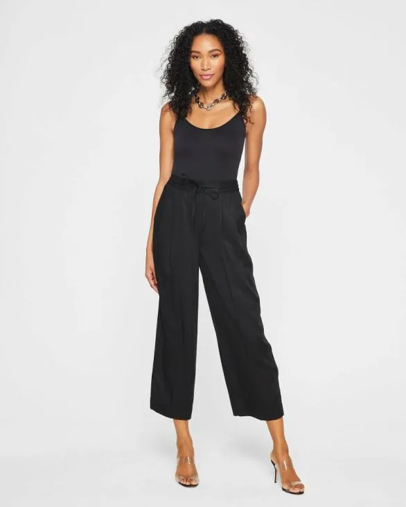 Club Monaco Pants Signature Elasticated Trouser Black 8211 Women