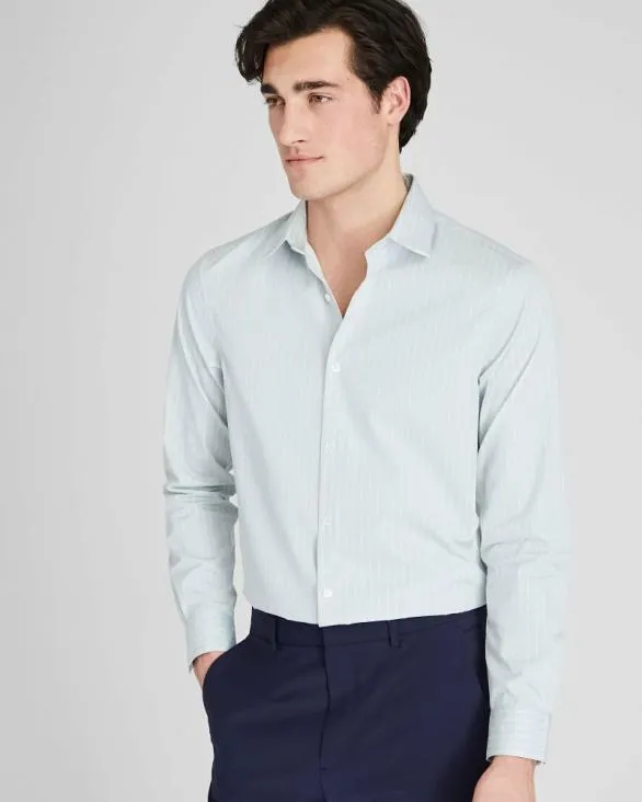 Club Monaco Shirts Fine Cotton Dress Shirt Light Blue Base 8211 Men