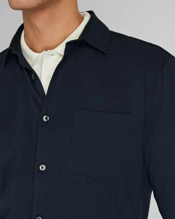 Club Monaco Shirts LongSleeve Knit Shirt Navy 8211 Men