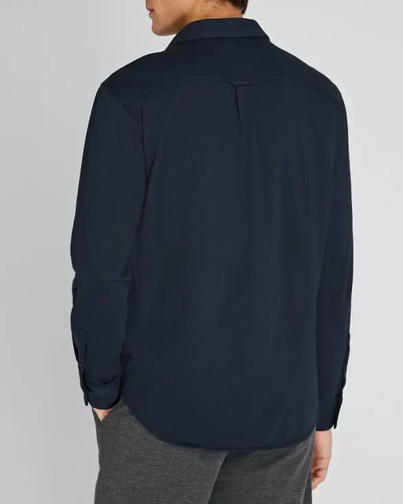 Club Monaco Shirts LongSleeve Knit Shirt Navy 8211 Men