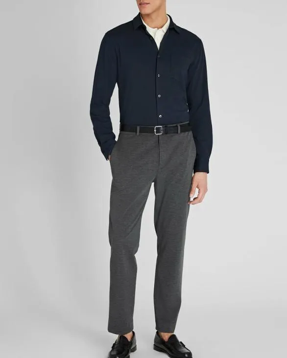 Club Monaco Shirts LongSleeve Knit Shirt Navy 8211 Men