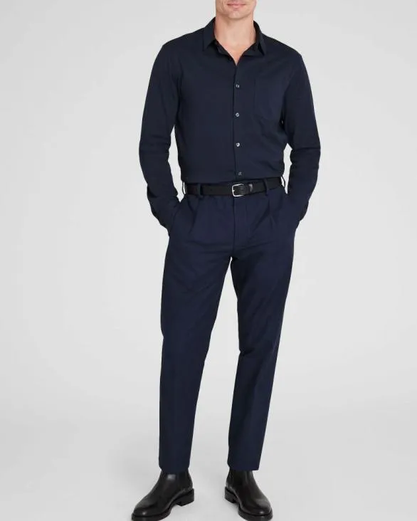 Club Monaco Shirts LongSleeve Knit Shirt Navy 8211 Men