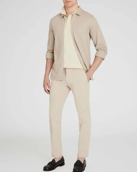 Club Monaco Shirts Relaxed Waffle Knit Shirt Light Tan Mix 8211 Men