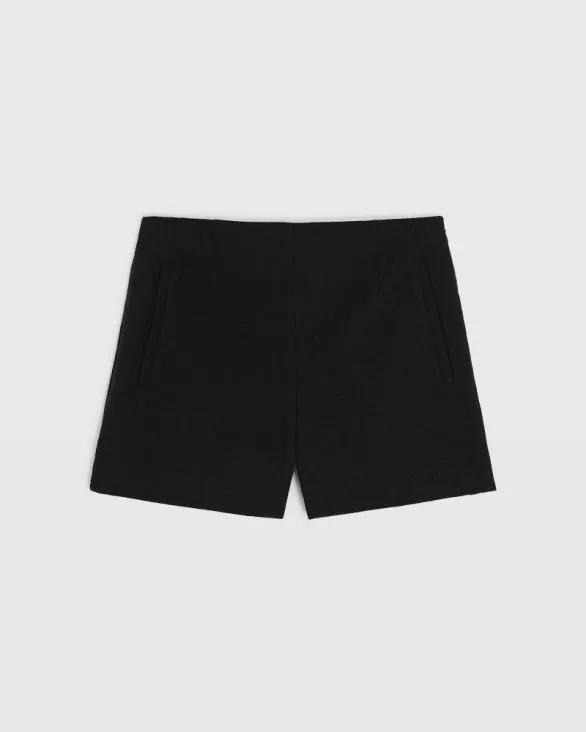 Club Monaco Shorts Textured HighRise Short Black 8211 Women