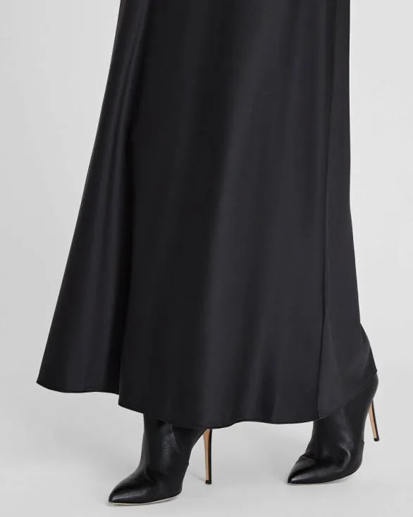 Club Monaco Skirts Silk Charmeuse Maxi Skirt Black 8211 Women