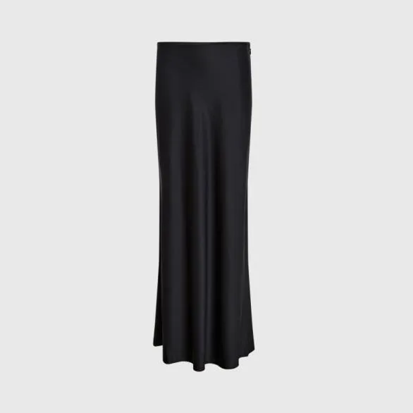 Club Monaco Skirts Silk Charmeuse Maxi Skirt Black 8211 Women
