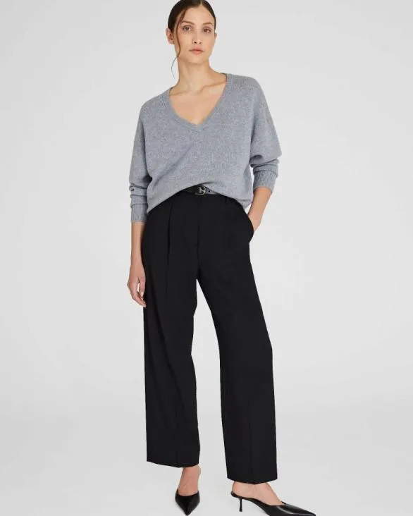 Club Monaco Sweaters Cashmere VNeck Sweater Medium Heather Grey 8211 Women