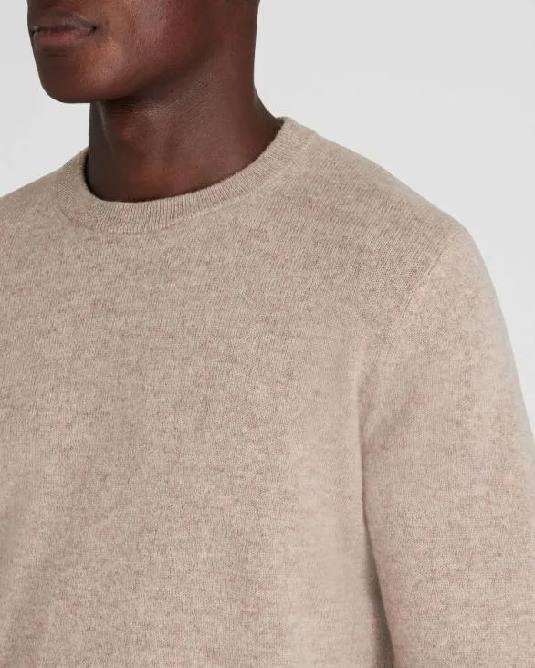 Club Monaco Sweaters Lightweight Cashmere Crewneck Oatmeal Heather 8211 Men