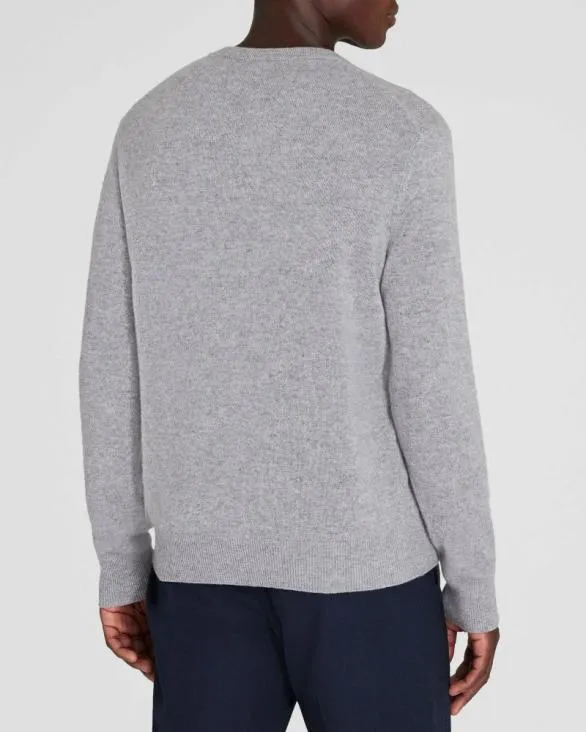 Club Monaco Sweaters Lightweight Cashmere VNeck Sweater Heather Grey 8211 Men