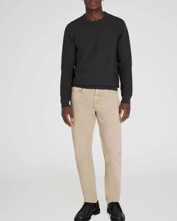 Club Monaco Sweaters Links Stripe Crewneck Black Charcoal 8211 Men