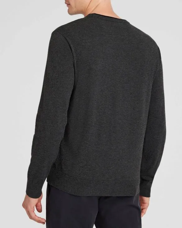 Club Monaco Sweaters LongSleeve Tech Crewneck Dark Charcoal 8211 Men