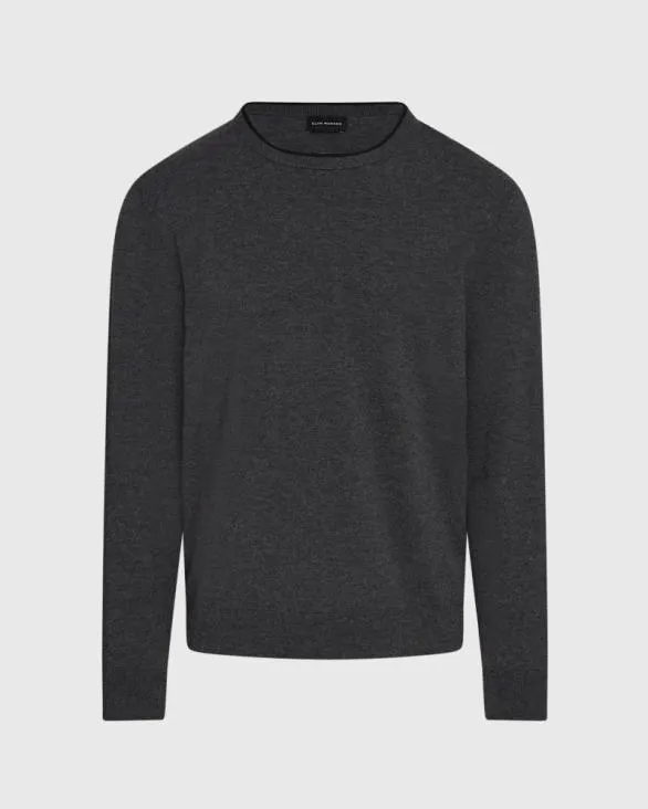 Club Monaco Sweaters LongSleeve Tech Crewneck Dark Charcoal 8211 Men