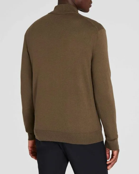 Club Monaco Sweaters Merino QuarterZip Sweater Taupe 8211 Men