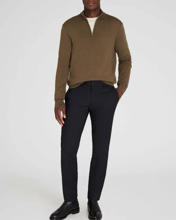 Club Monaco Sweaters Merino QuarterZip Sweater Taupe 8211 Men