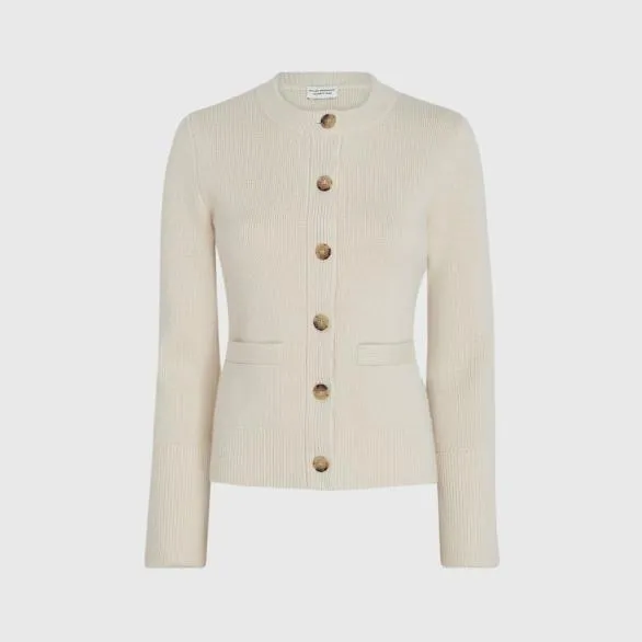 Club Monaco Sweaters WoolCashmere Blend Milano Stitch Cardigan Warm Sand 8211 Women