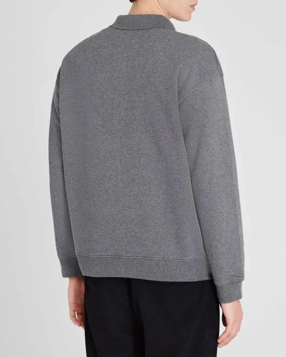 Club Monaco Sweatshirts and Lounge Cotton Sweatshirt Polo Charcoal 8211 Men