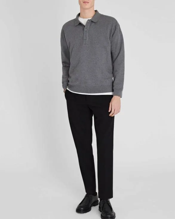 Club Monaco Sweatshirts and Lounge Cotton Sweatshirt Polo Charcoal 8211 Men