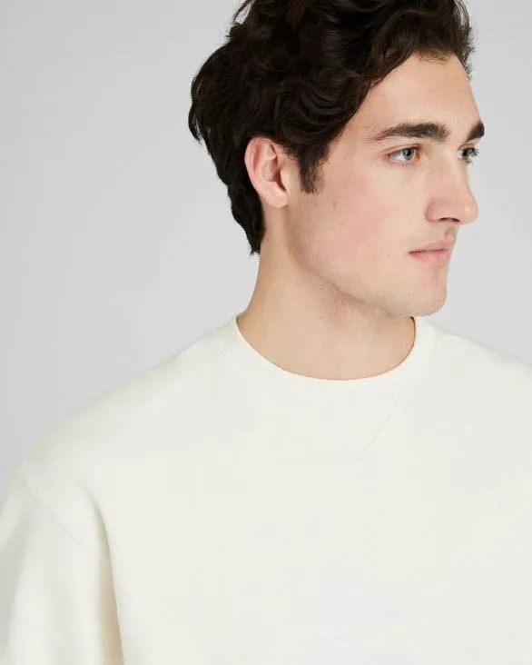 Club Monaco Sweatshirts and Lounge Relaxed Crew Sweatshirt Cream 8211 Men