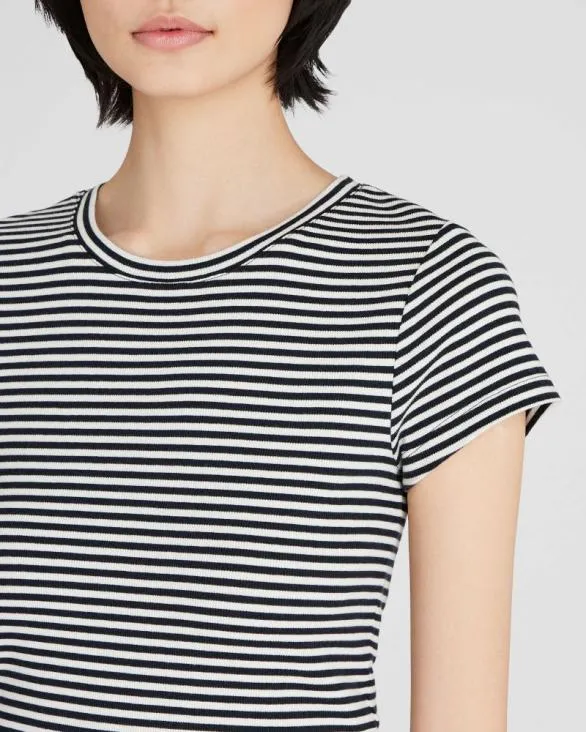 Club Monaco Tees Bowee Tee White Base Stripe 8211 Women