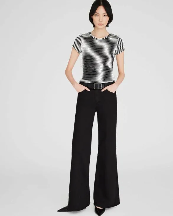 Club Monaco Tees Bowee Tee White Base Stripe 8211 Women