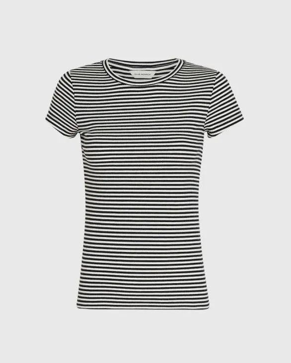 Club Monaco Tees Bowee Tee White Base Stripe 8211 Women
