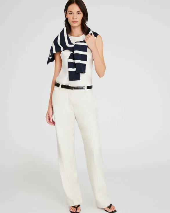 Club Monaco Tops Silk Racer Tank White 8211 Women