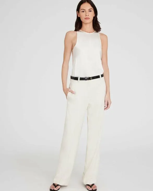 Club Monaco Tops Silk Racer Tank White 8211 Women