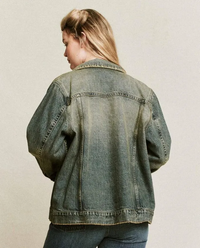 Collection The Great The Slouchy Jean Jacket Cargo Wash