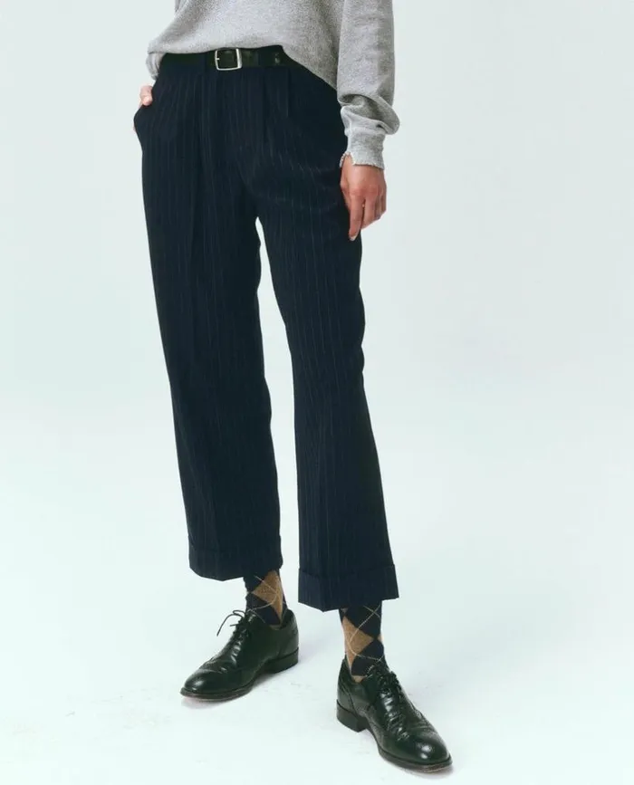 Collection The Great The Tradesman Pant Navy Pin Stripe