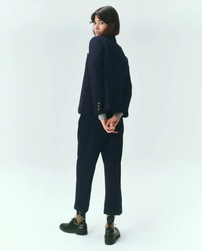 Collection The Great The Tradesman Pant Navy Pin Stripe