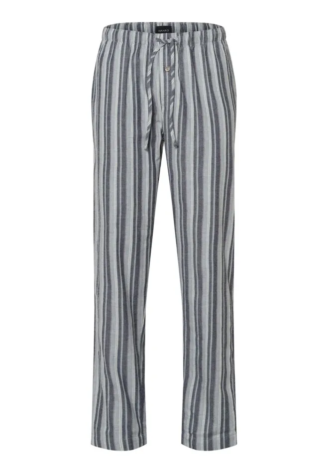 Cotton Drawstring Pajama Pants Moonlight Stripe Men HANRO Pajama Bottoms