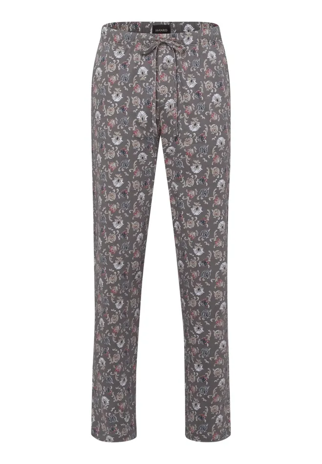 Cotton Drawstring Pajama Pants Pure Botany Print Men HANRO Pajama Bottoms