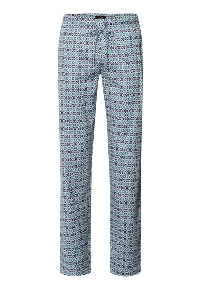 Cotton Drawstring Pajama Pants Tinted Mosaic Men HANRO Pajama Bottoms