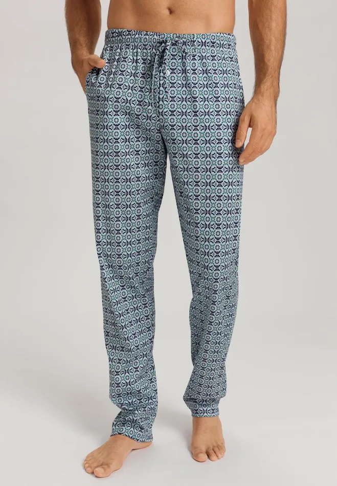 Cotton Drawstring Pajama Pants Tinted Mosaic Men HANRO Pajama Bottoms