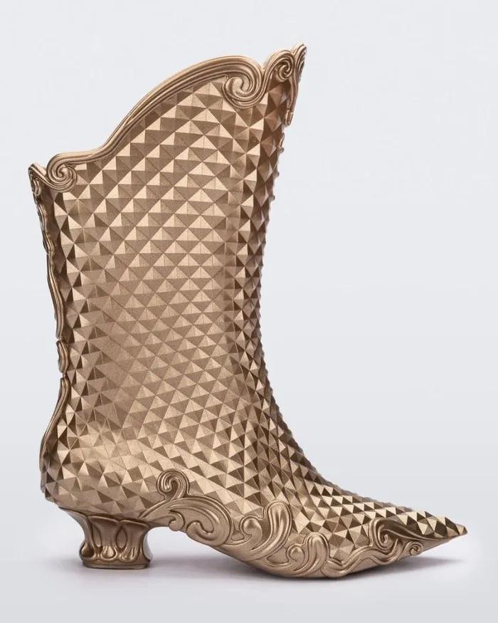 Court Boot Gold Women Melissa Boots