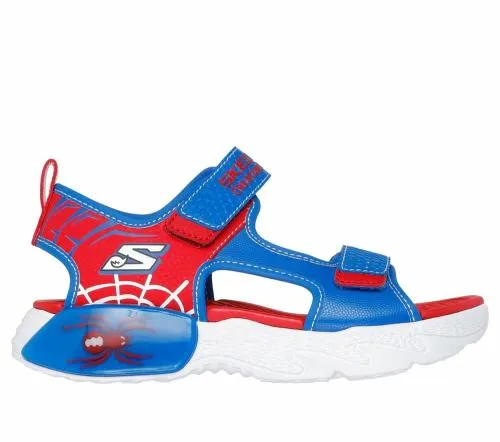 CreatureSplash 8211 Bugtacular Blue Red Kids SKECHERS Big Kids UK Sizes 36