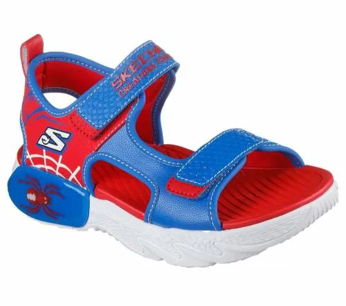 CreatureSplash 8211 Bugtacular Blue Red Kids SKECHERS Big Kids UK Sizes 36