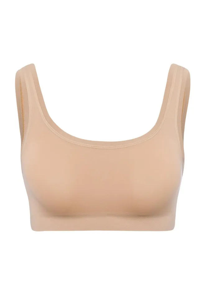 Crop Top Beige Women HANRO Wireless Bras