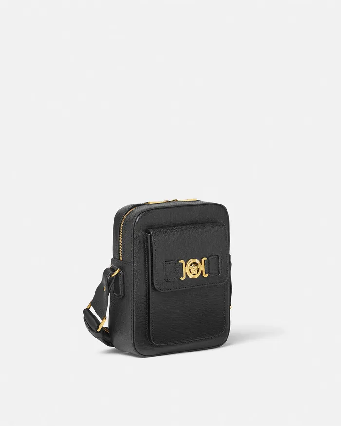 Crossbody and Messengers Men Versace Medusa Biggie Crossbody Bag Blackgold