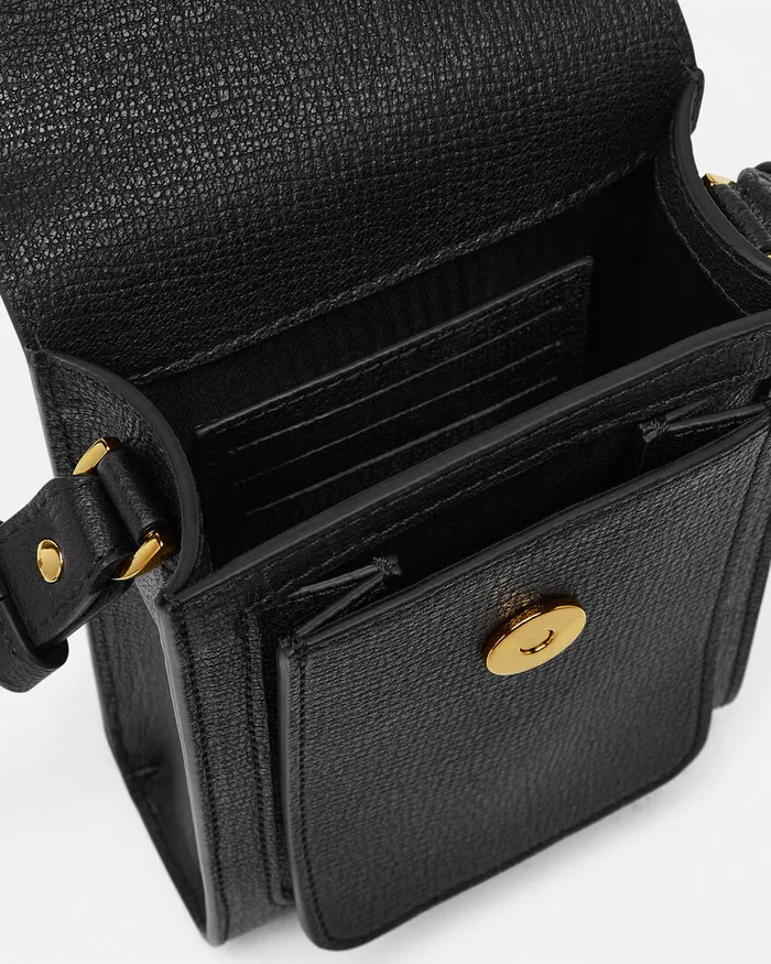 Crossbody and Messengers Men Versace Medusa Biggie Crossbody Bag Blackgold