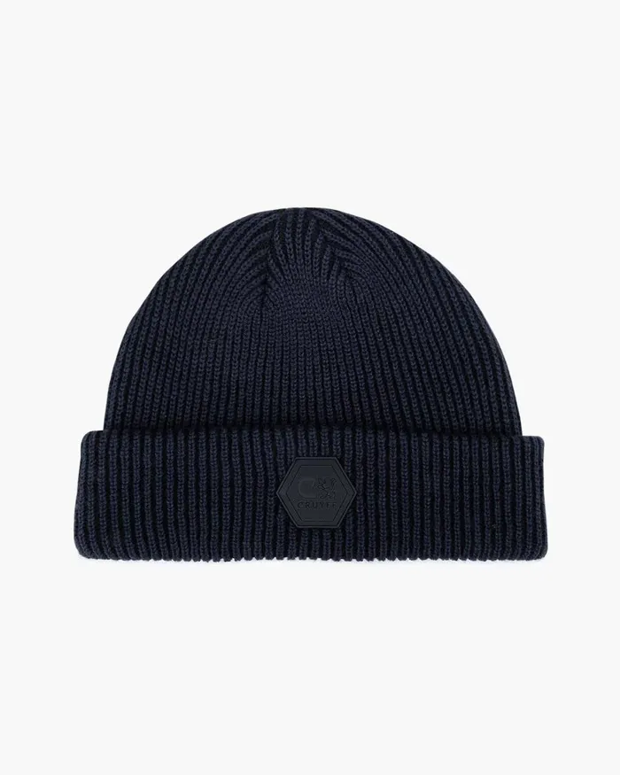 Cruyff Basco Two Tone Beanie Navy Accessories Beanies