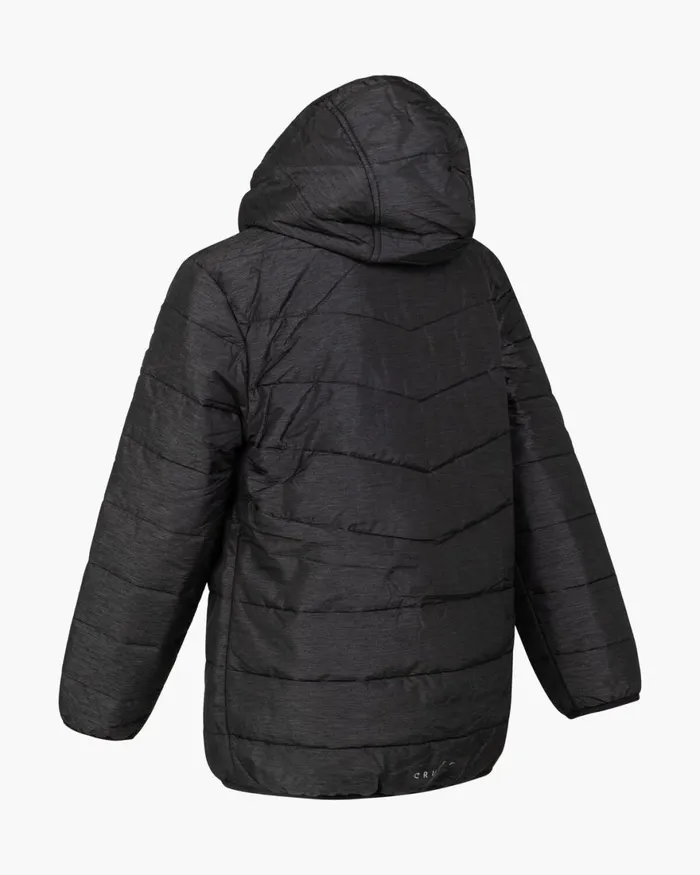 Cruyff Explore Quilted Jacket Black Junior Coats
