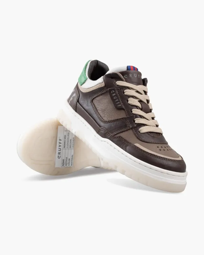 Cruyff Nemes Mid Brown Junior Sneakers