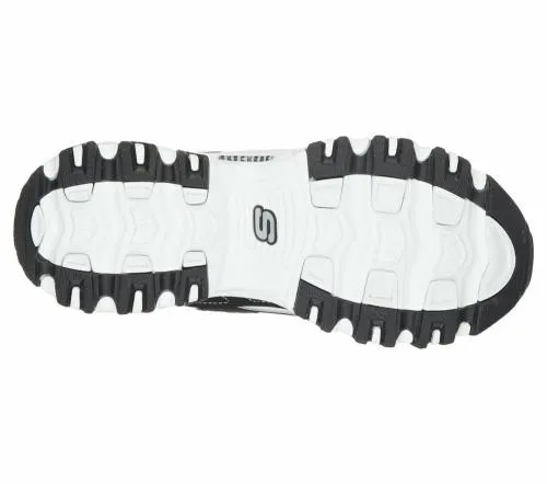 D039Lites 8211 Biggest Fan Black White Women SKECHERS Lace Up
