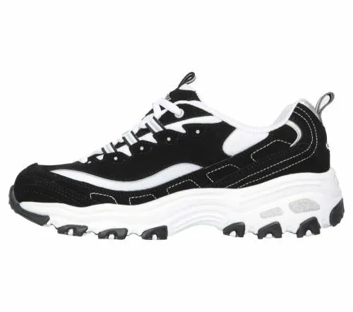 D039Lites 8211 Biggest Fan Black White Women SKECHERS Lace Up