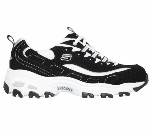 D039Lites 8211 Biggest Fan Black White Women SKECHERS Lace Up
