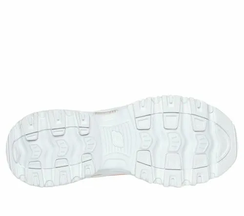 D039Lites 8211 New Heat White Orange Women SKECHERS Lace Up